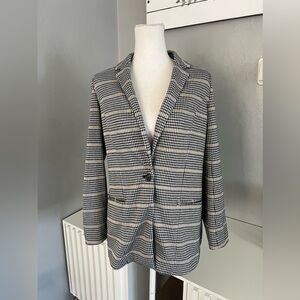 Nine West Black White  Blazer Size M